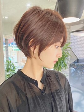 コール ネックス ザ サロン 表参道(COALL nex the salon) 斜めバング グレージュカラー シルキーベージュ マッシュパーマ