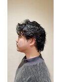 【銀座メンズカット】銀座八×バック風パーマ<理容室>