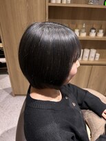テラスヘアヴィラ 新潟駅南(TERRACEhairVilla)&nbsp;ダークネイビーグレージュ×ミニボブ