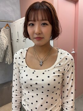 アマーク(a mark) 【木下　暖菜】パーマを活かしてバッサリbob！