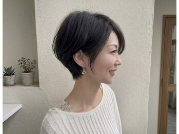 トゥ ルーチェ(tu.luce)の写真/骨格に合わせてつくる、横顔まで美しいショートへ。【川崎/ショート/ボブ/レイヤーボブ/髪質改善/パーマ】