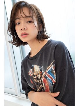 アンジェリカ 鹿児島中央タワー店(ANGELICA) ANGELICA 切りっぱなしボブ シースルーバング レイヤースタイル