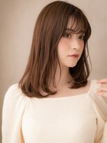 カバーヘア ブリス 志木南口駅前店(COVER HAIR bliss)&nbsp;ミルクティーベージュミディアムレイヤーカットW志木30代40代