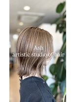 アッシュ アーティスティック スタジオ オブ ヘア(Ash artistic studio of hair)&nbsp;1分でキマる切りっぱなしボブ