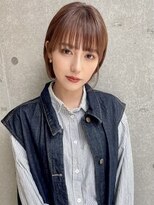 アッシュ 成瀬店(Ash)&nbsp;ショートレイヤー×ピンクブラウン