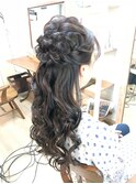 フェザーロング結婚式アレンジ【ヘアアレンジ　立川/立川南/袴】