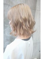 ガルボ ヘアー(garbo hair) garbohair営業中style♪ケアブリーチ2回ホワイトベージュ♪