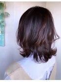 wolf cut × violet pink