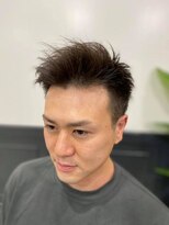 コパークヘアー(COPARK HAIR)&nbsp;右～左に流してフロント上げるスタイル