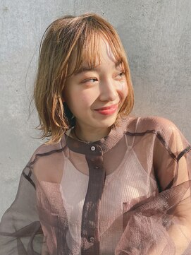 レジュアル(RESSUAL) 前髪 くびれミディ イヤリングカラー ラベンダーカラー