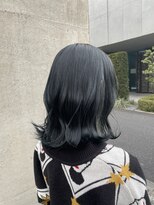 アクアオモテサンドウ(ACQUA omotesando)&nbsp;＊ブリーチなし透明感カラー就活カラー暗髪黒髪ブルーブラック