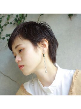 ブラウン (BROWN) 大人カワイイ×ベビーショート