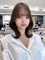 アフロート ルヴア(AFLOAT RUVUA)&nbsp;るなstyle くびれミディアム 伸ばしかけの方にも◎20代30代40代