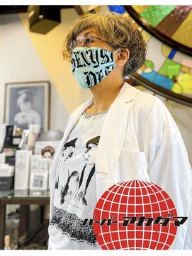 バーバー アカダマ ショートボブ