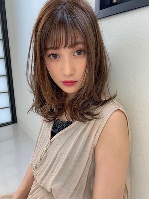 【淀屋橋駅徒歩3分】毛流れまでこだわるSYZYGYのミディアム・ロングヘアで毛先のニュアンスも自由自在！