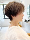 ひし形ハンサム丸みレイヤー大人ショートボブ30代40代50代☆