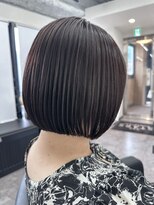 スターズ 柏(STARS)&nbsp;朝楽ボブスタイル　切りっぱなしボブ　美髪　アッシュカラー