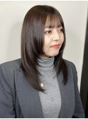 ロングウルフカットミディアムウルフ顔まわりレイヤーカット