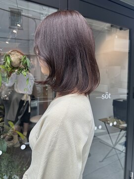 ソート(sot) 透明感ピンクグレージュカラー！[横浜/横浜駅]