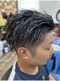 ツイストパーマ＆メッシュカラー
