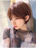 大人可愛いショートボブ