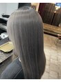 サインヘアー 静岡(sign hair)&nbsp;ブリーチ１回で色落ちも綺麗なハイトーンシルバー！
