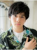 斜めバングダークアッシュスマートマッシュf戸田公園