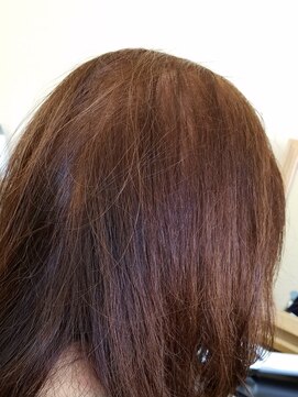 レイディバードカラー 籠原店 根元の白髪染め（リタッチ）