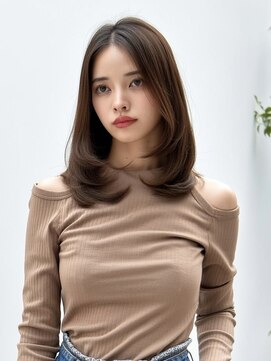 ライズ ネックス ザ サロン 渋谷(LIZE nex the salon) ミディアムレイヤー #渋谷#ミディアムレイヤー#レイヤーカット