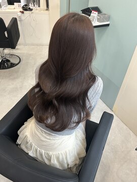 マーシュ 梅田(marshu) レイヤー× brown color