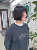 ボブ×顔周りカット×黒髪