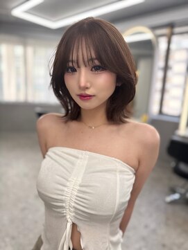 ボタン ハカタ(VOTAN hakata) @votan_juri/博多/顔周りカット/ブリーチなしダブルカラー