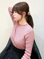 セルカ 新宿(CERCA)&nbsp;新宿韓国風前髪顔まわりおくれ毛ブリーチなしベージュ