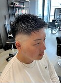 フェード×スパイキー◎男らしさUPバーバースタイルワイルド