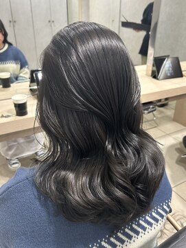 アッシュ 高幡不動店(Ash) 韓国ヘア髪質改善ブリーチなしダブルカラーブルーブラック