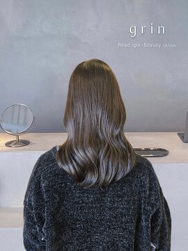 オーガニックカラー　艶グレージュカラー　髪質改善カラー