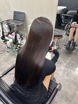 ファビ 渋谷(Fab) くびれヘア/暗めカラー/アプリコットオレンジ/縮毛矯正