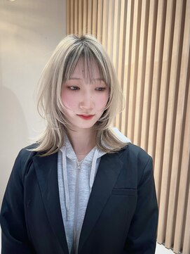 ロンド アンブル 四条烏丸(Lond ambre) フェイスレイヤー/ミルクティー/小顔/ミディアムレイヤー