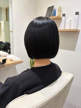 ブランシュ 南行徳店(BLANCHE) ブルージュカラー/透明感暗髪/切りっぱなしボブ