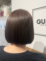 ギルド 東久留米店(GUILD)&nbsp;艶感ブラウンのコンパクトボブ