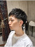 ナチュラルフェード×スパイキーショート