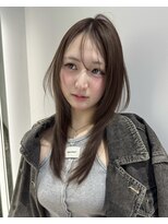 ミユーズシブヤフラッグ(Miyu’s Shibuya Flag)&nbsp;顔周りミディアムレイヤーカットハッシュカット韓国ボブ