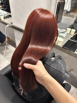 ナンバー ジェミカ 札幌(N° jemica) ビビットレッド×髪質改善トリートメント