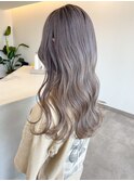 横浜西口顔周りカットブリーチカラーダブルカラーインナーカラー