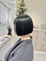 ビューバイネオリーブ 用賀店(Beau'r by neolive)&nbsp;ストレートパーマ縮毛矯正ダークパープル夏ミルクブラウン[用賀]