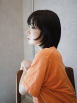 アソビ(Asobi)&nbsp;【ブリーチなし】レイヤーボブの横顔