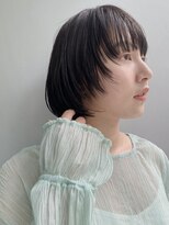 ラグゼ(Luxe) ミニボブ×顔まわりのレイヤーでこなれヘア【表参道/ミネコラ】