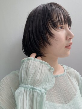 ラグゼ(Luxe) ミニボブ×顔まわりのレイヤーでこなれヘア【表参道/ミネコラ】