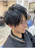 前下がりショートマッシュ