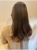 控えめメッシュのダブルカラ-